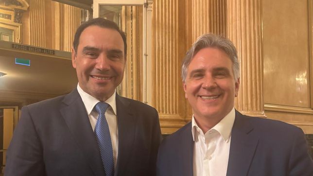 Gustavo Valdés (Corrientes) y Martín Llaryora (Córdoba), aliados en Provincias Unidas.