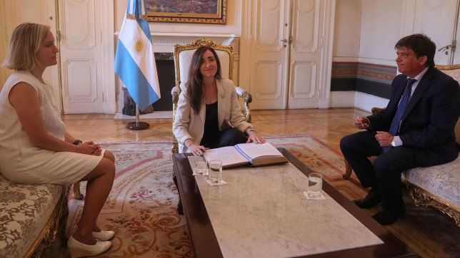 Victoria Villarruel, en la Casa Rosada.