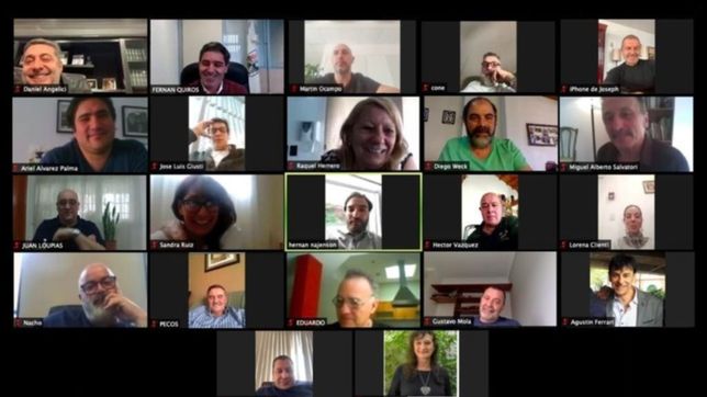 reaparecio angelici: zoom y relanzamiento de la alianza con larreta