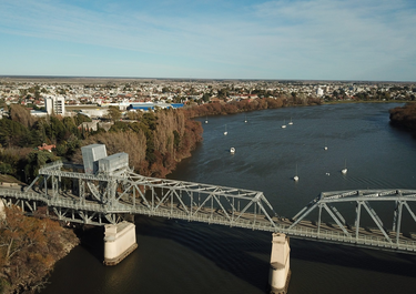 Viedma, la capital de Río Negro e histórica de la Patagonia. 