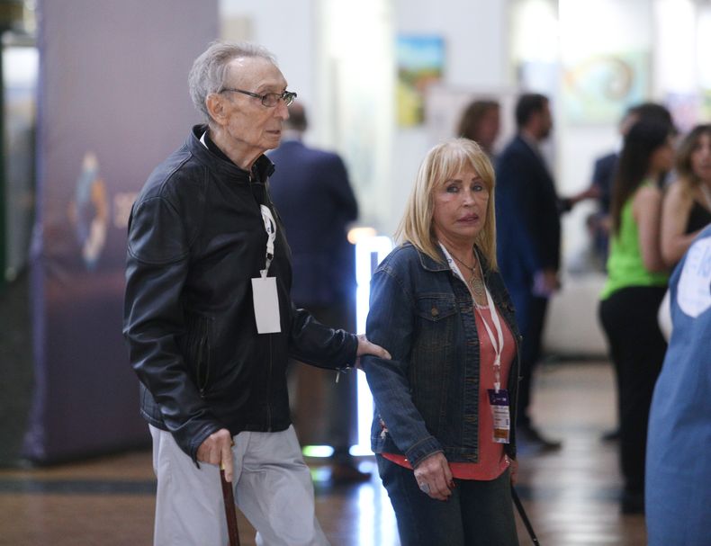 Alicia Lucich y Norberto Milei, madre y padre del presidente Javier Milei. Noticias Argentinas.