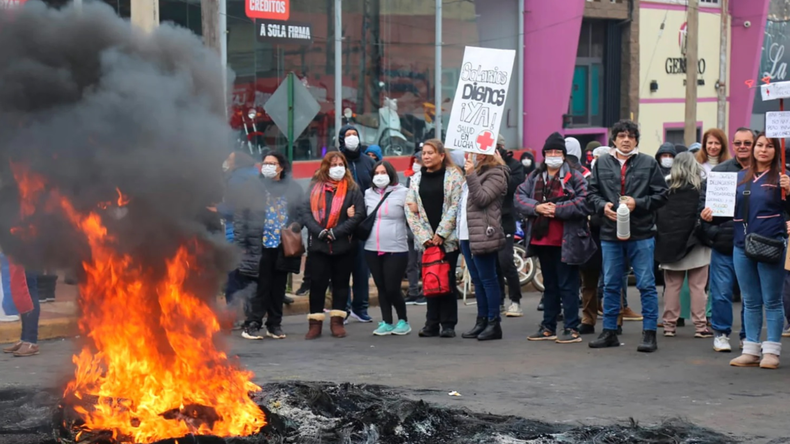 La protesta en Misiones se sostiene desde hace diez días. Foto: Somos Télam