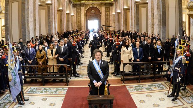 Javier Milei en el Tedeum