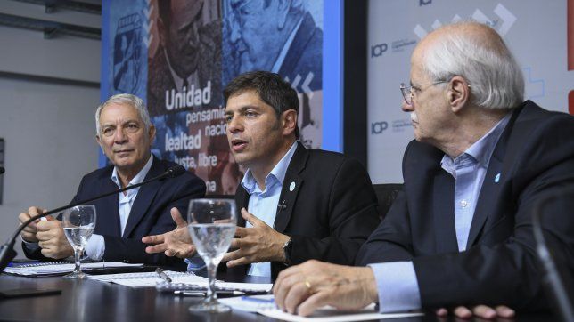 Julio Alak, Axel Kicillof y Jorge Taiana.