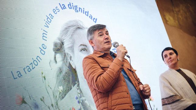 Daniel  Passerini reivindicó la figura de Eva Perón en un acto político