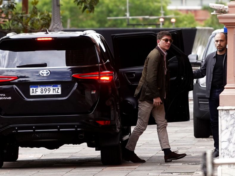 Santiago Caputo, en Casa Rosada.