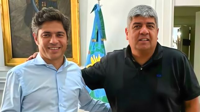 Axel Kicillof y Pablo Moyano