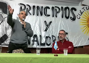Guillermo Moreno presenta a su candidato a jefe de Gobierno porteño, Eduardo Graham