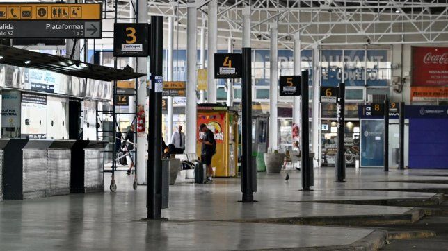 El paro se siente fuerte en el transporte.