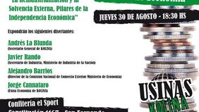 Charla sobre reindustrialización y solvencia económica en San Fernando