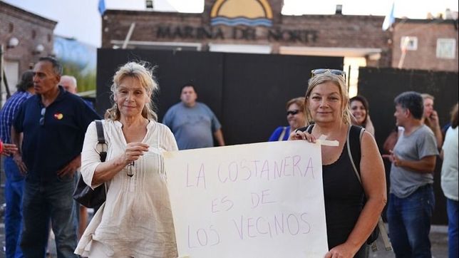 san fernando: ?mateada? en contra de la usurpacion de la costanera publica