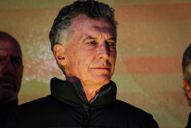 Mauricio Macri en el búnker del PRO.&nbsp;