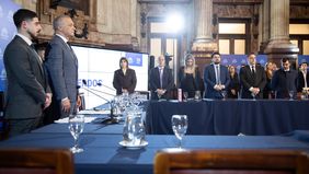 La última reunión de la Comisión de Acuerdos del Senado. No hubo cuórum y Nadia Márquez no pudo presidir.&nbsp;