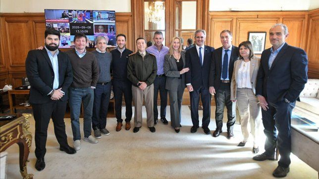 La mesa política de la Casa Rosada. Malvinas fue el principal tema de la reunión.&nbsp;