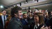 Patricia Bullrich con Javier Milei.&nbsp;
