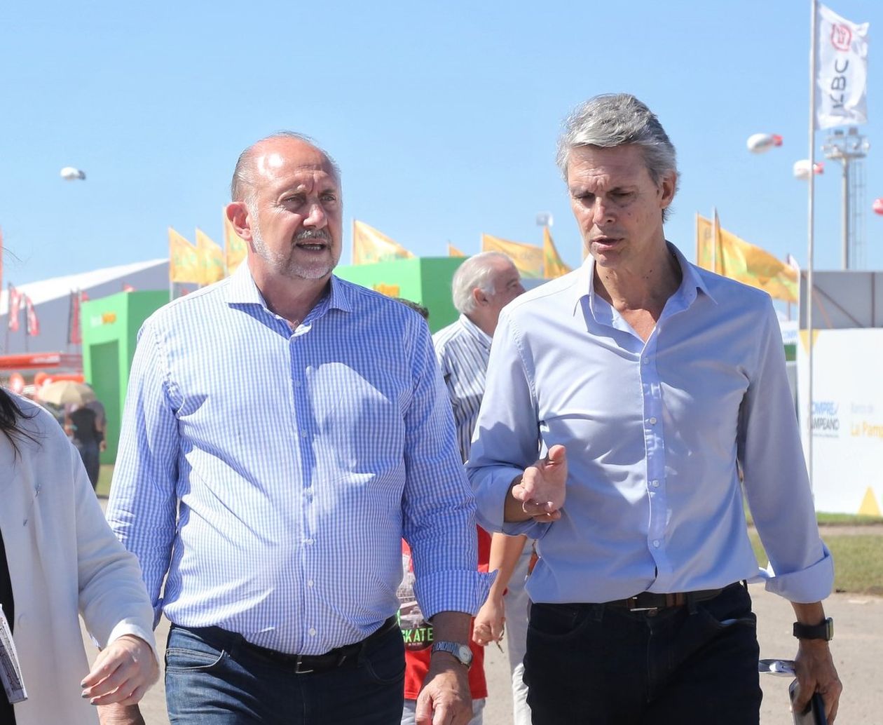 El gobernador Omar Perotti junto a Alejandro Grandinetti