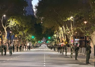 Javier Milei se traslada al Congreso.