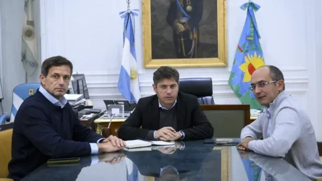 Marcos Pisano y Eduardo Bucca, intendente y ex intendente de Bolívar 