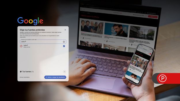 Incorpora Letra P como Fuente preferida en Google. Incorpora Letra P como Fuente preferida en Google.