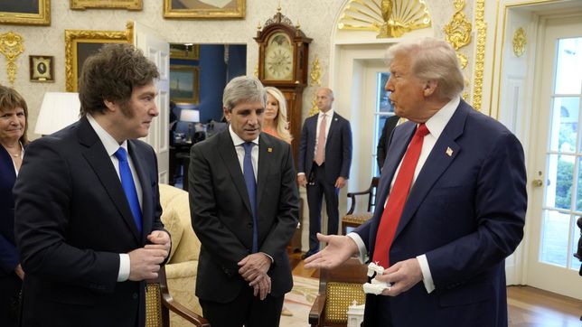 Javier Milei y Toto Caputo apuran el acuerdo comercial con Estados Unidos.