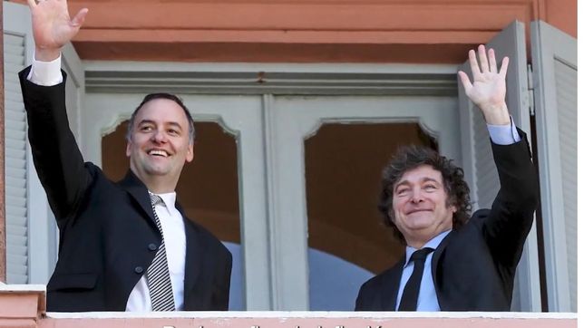 Javier Milei y Manuel Adorni.