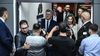 El gobernador de La Pampa Sergio Ziliotto en la Legislatura, rodeado de la escudería vernista: Daniel Lovera, Hernán Pérez Araujo, Alicia Mayoral. FOTO: www.radiokermes.com