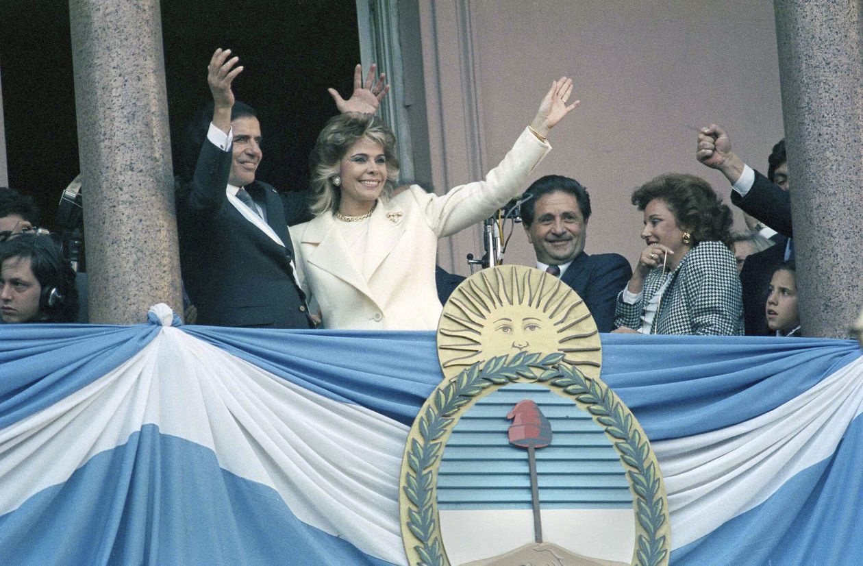 Carlos Menem y Zulema Yoma, en 1989. Un año duró la paz.&nbsp;