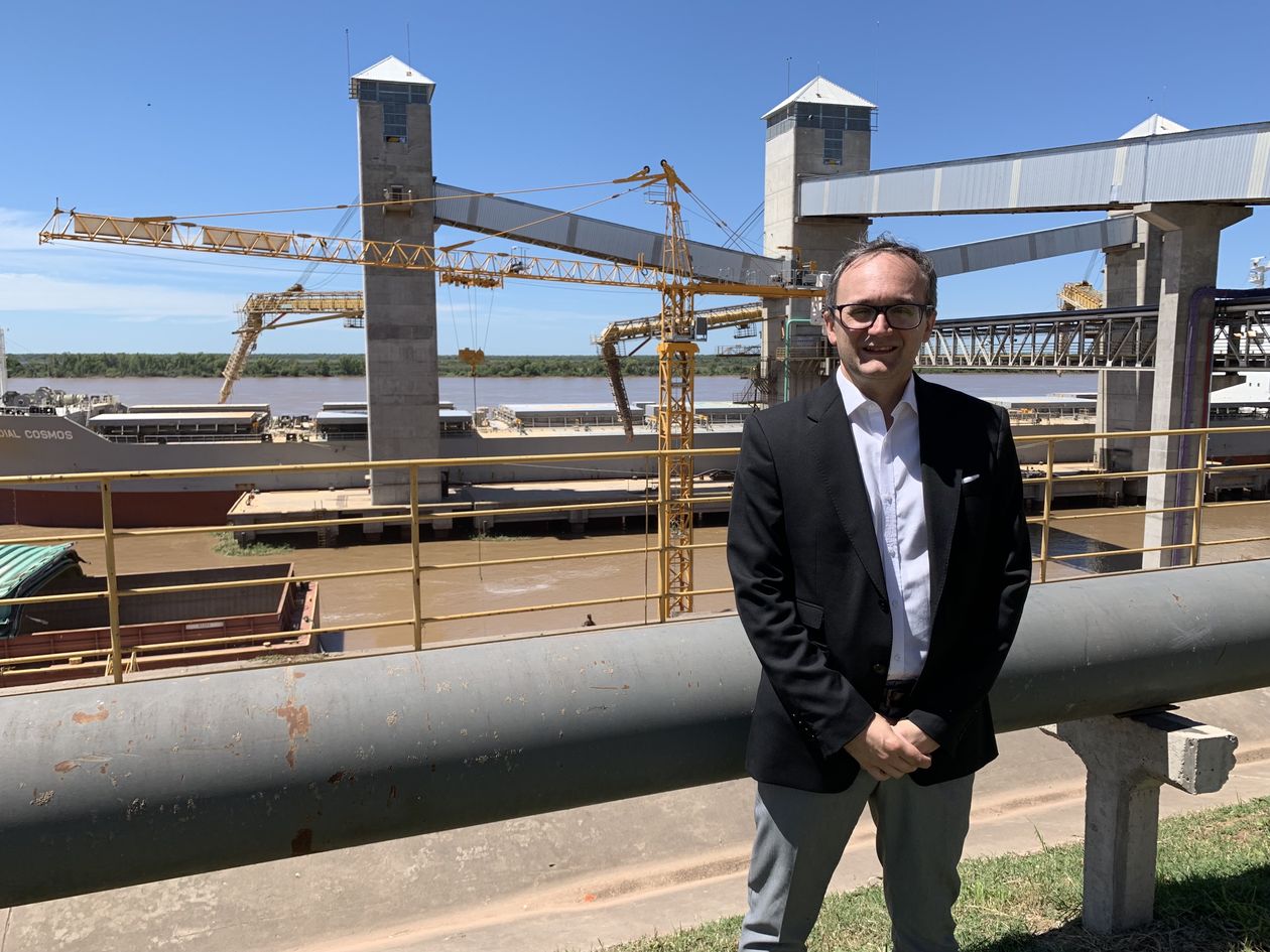 Gustavo Idígoras, presidente de la Cámara de la Industria Aceitera Argentina (Ciara) satisfecho con la privatización del la Hidrovía