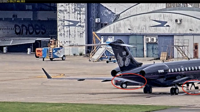 Avión del empresario cercano al Gobierno.