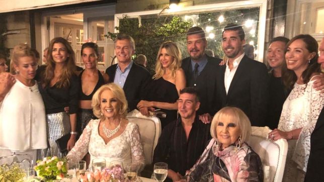 macri y tinelli sellaron la paz futbolera en el cumple de mirtha legrand