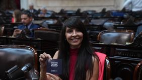 Lorena Villaverde en la apertura de sesiones ordinarias. La presión judicial aumenta.