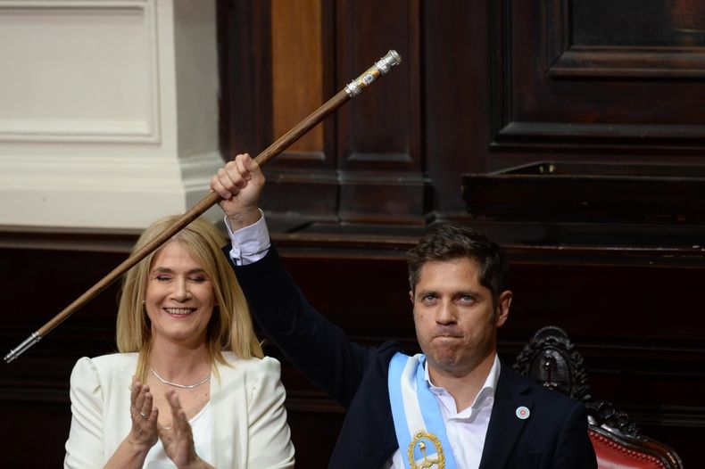Axel Kicillof y Verónica Magario.