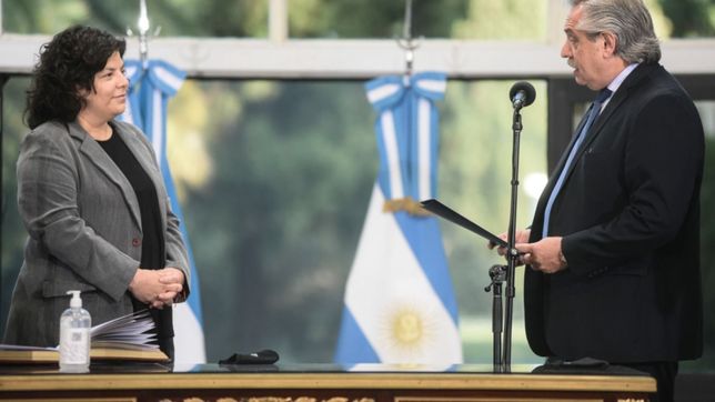 en silencio, vizzotti asumio como nueva ministra de salud