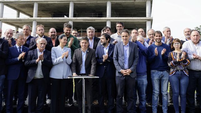 Kicillof, en la Primera sección electoral. Kicillof, en la Primera sección electoral.