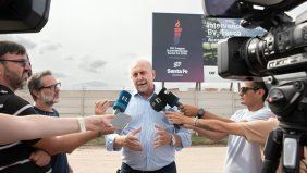 Omar Perotti recorrió las obras para los Juegos Odesur en Santa Fe y reivindicó su gestión