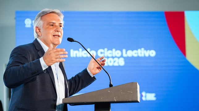 Martín Llaryora en el arranque del ciclo lectivo 2026 en Córdoba