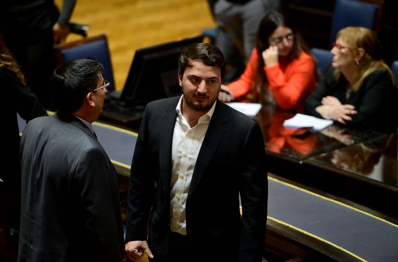 Agustín Romo, jefe del bloque de La Libertad Avanza.