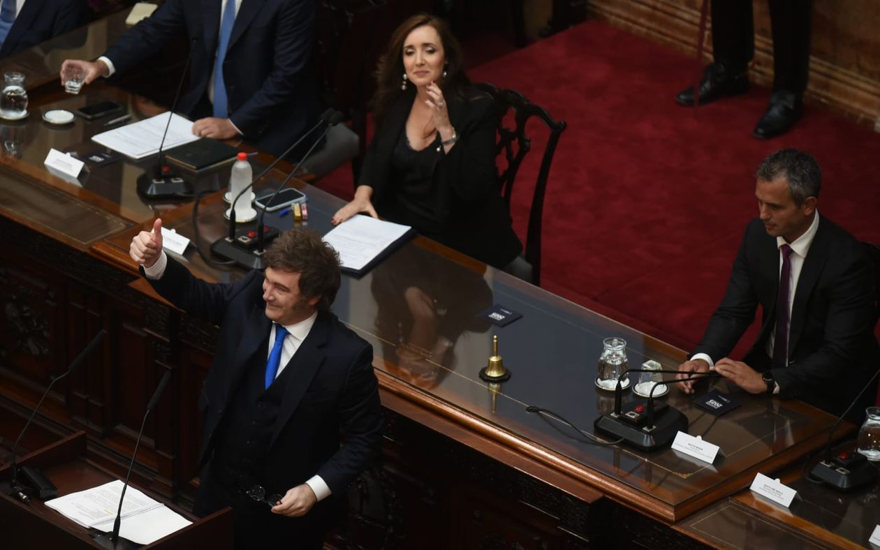Javier Milei en la Asamblea Legislativa 2026.