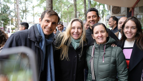 Una semana antes de las elecciones, Karina Milei recorrió las calles de Misiones con los principales candidatos de La Libertad Avanza. 