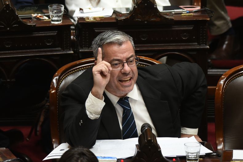 Germán Martínez, jefe del kirchnerismo, que iniciará una investigación a Javier Milei sobre el Libragate.