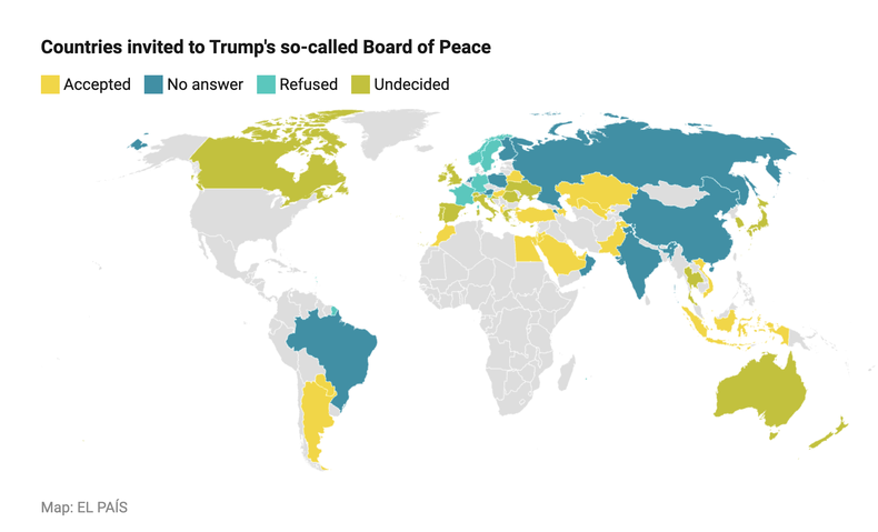 La ONU blue de Donald Trump. (Fuente: El País). La ONU blue de Donald Trump. (Fuente: El País).