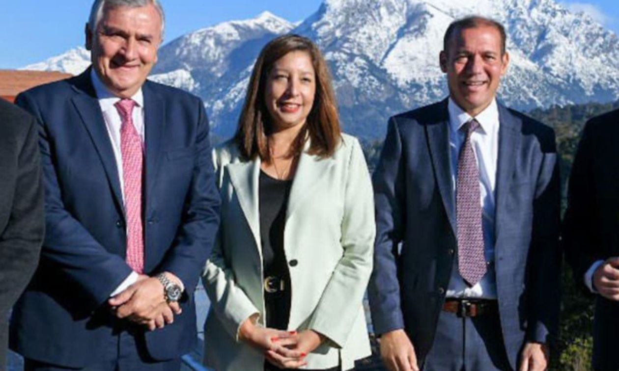 Arabela Carreras, Gerardo Morales y Omar Gutiérrez