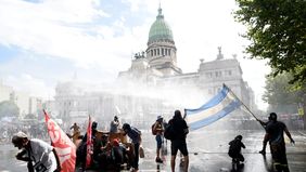 La marcha contra la reforma laboral terminó con incidentes