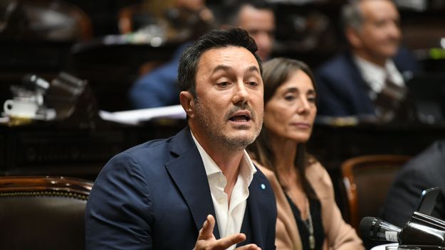 Luis Petri, diputado de La Libertad Avanza, durante la votación del Súper-RIGI. Luis Petri, diputado de La Libertad Avanza, durante la votación del Súper-RIGI.