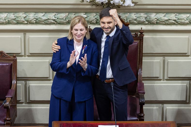 La vicegobernadora Gisela Scaglia y el gobernador Maximiliano Pullaro