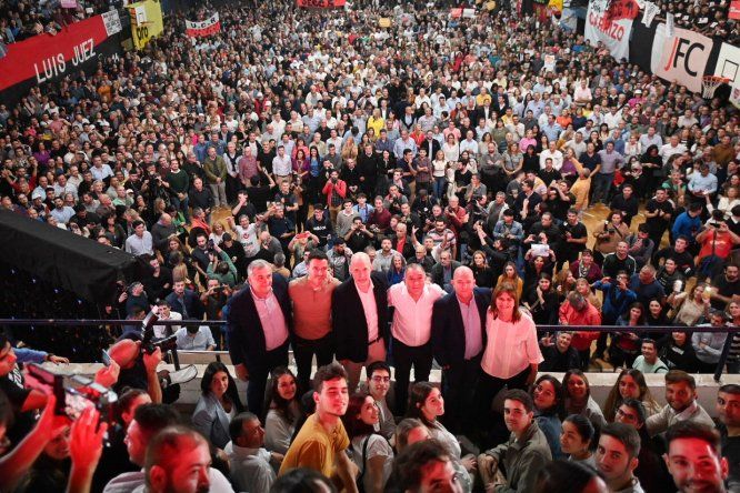 El lanzamiento de campaña de Luis Juez, junto a Horacio Rodríguez Larreta, Patricia Bullrich y Gerardo Morales.&nbsp;