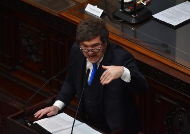 Javier Milei en la Apertura de Sesiones.&nbsp;