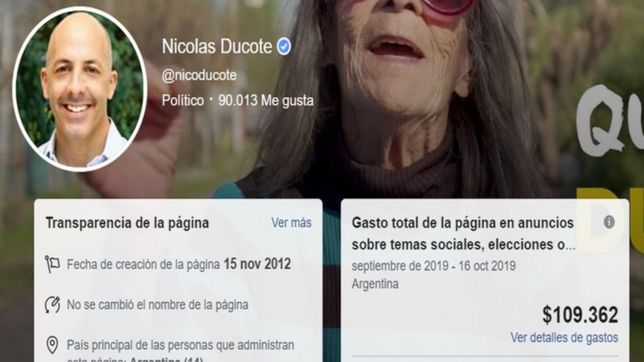 ducote, el intendente que mas gasta en anuncios de facebook