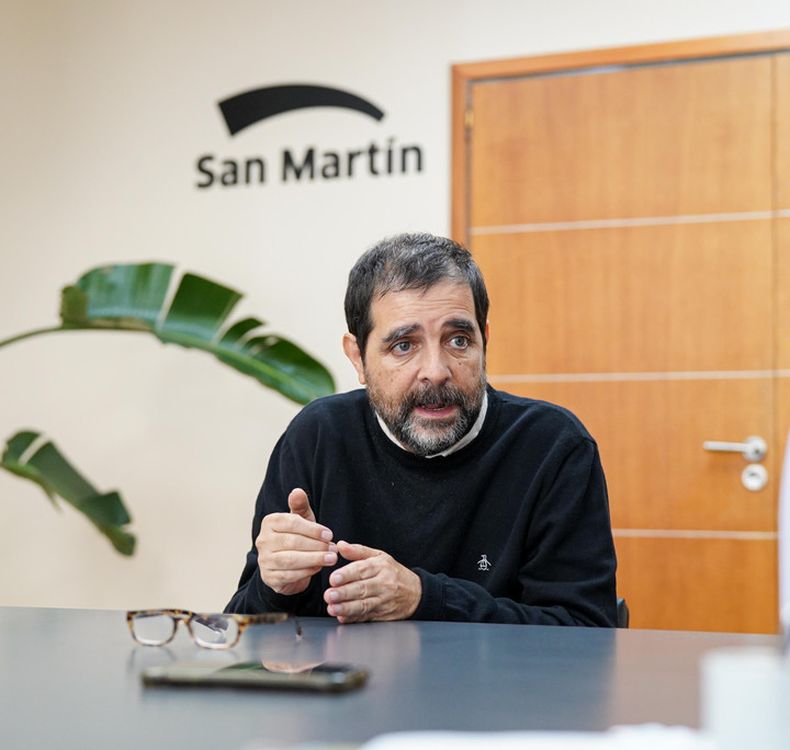 El intendente de San Martín, Fernando Moreira El intendente de San Martín, Fernando Moreira
