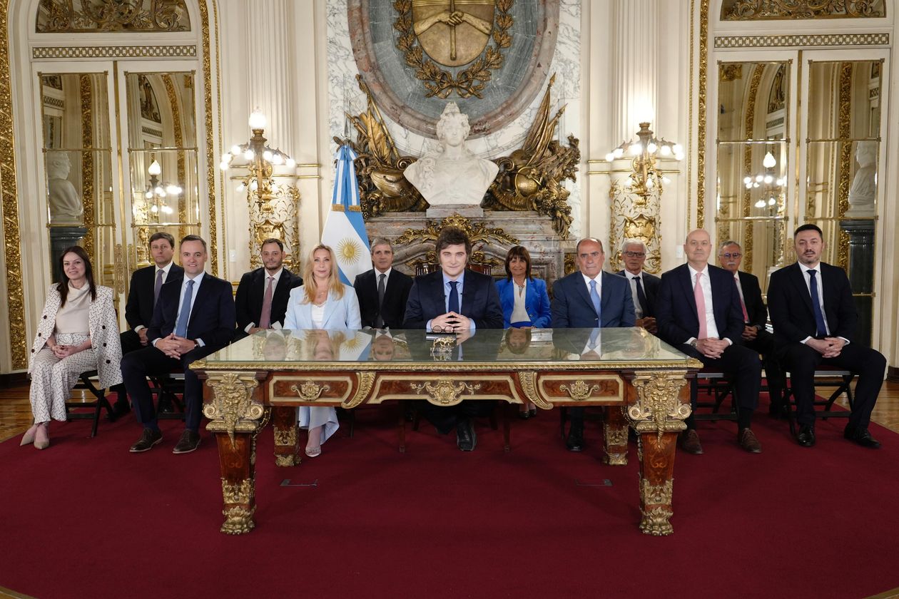 Cadena Nacional de Javier Milei. Imagen no generada por I.A.&nbsp;